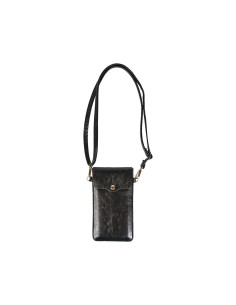 Pochette téléphone noire irisée bandoulière