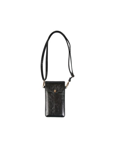 Pochette téléphone noire irisée bandoulière