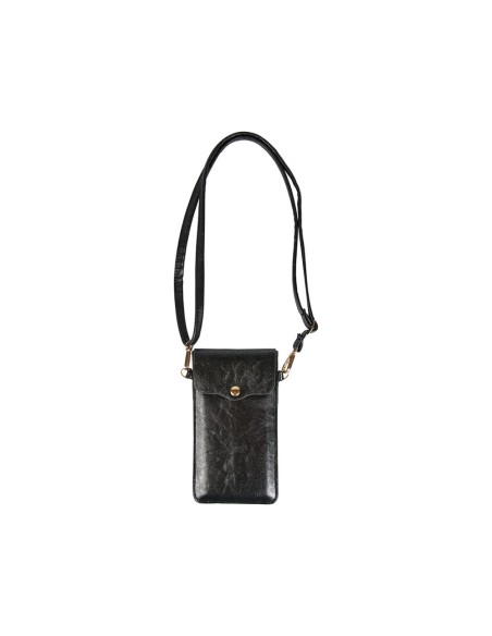 Pochette téléphone noire irisée bandoulière
