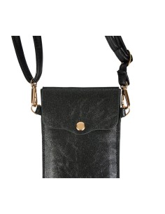 Pochette téléphone noire irisée bandoulière 2