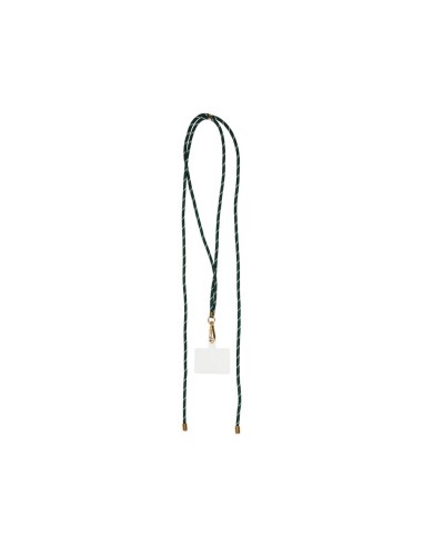 Cordon téléphone vert et doré réglable
