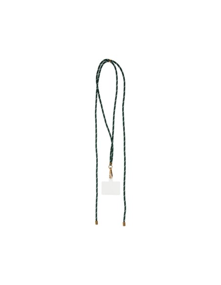 Cordon téléphone vert et doré réglable