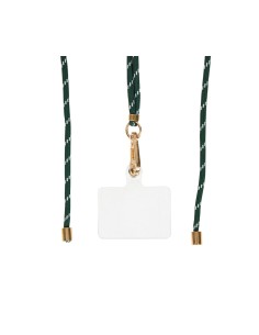 Cordon téléphone vert et doré réglable 2