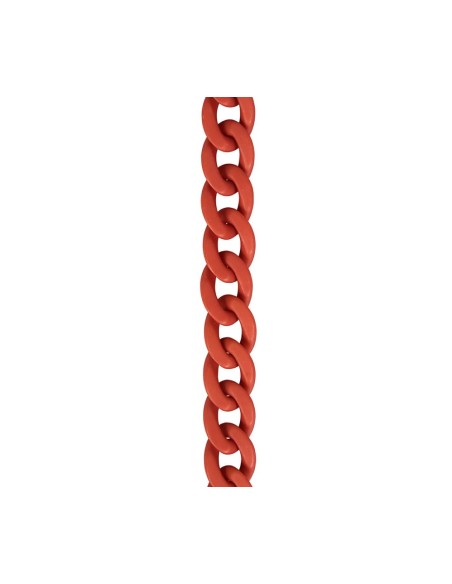 Sangle téléphone acrylique terracotta bandoulière