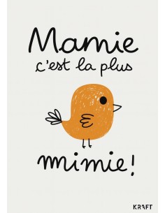 Carte Mamie c’est la plus Mimie 10x15 2