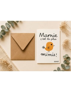 Carte Mamie c’est la plus Mimie 10x15