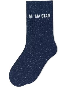 Chaussettes Ma Star Bleu pailletées 36-40 | Confort premium