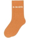 Chaussettes Ma Gâtée orange pailletées 36-40 | Confort premium