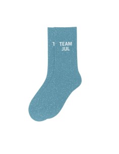Chaussettes Team Jul Bleu Turquoise pailletées 36-40 | Confort premium