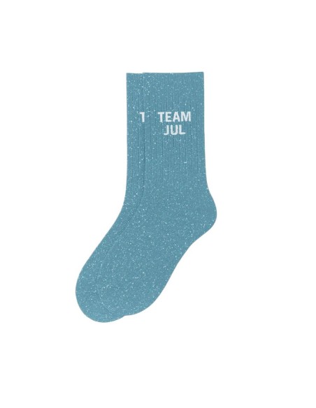 Chaussettes Team Jul Bleu Turquoise pailletées 36-40 | Confort premium