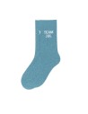 Chaussettes Team Jul Bleu Turquoise pailletées 36-40 | Confort premium
