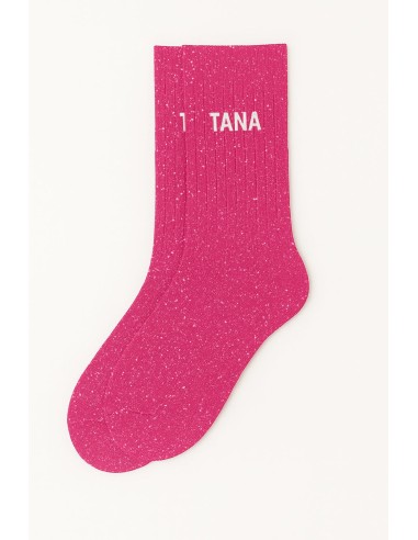 Chaussettes Tana rose fushia pailletées 36-40 | Confort premium