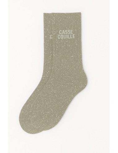 Chaussettes Casse-Couille beige pailletées 36-40 | Confort premium
