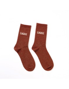 Chaussettes Cagole rouges pailletées 36-42 | Ultra Tendance