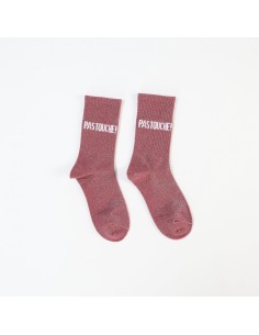 Chaussettes Pas Touche roses pailletées 36-42 | Ultra Tendance
