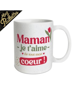 Mug paillettes maman je t'aime