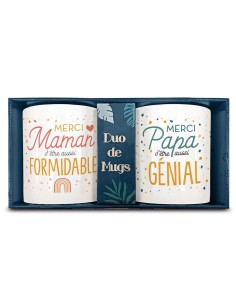 Coffret Duo Mugs Papa & Maman – Cadeau Parents 2